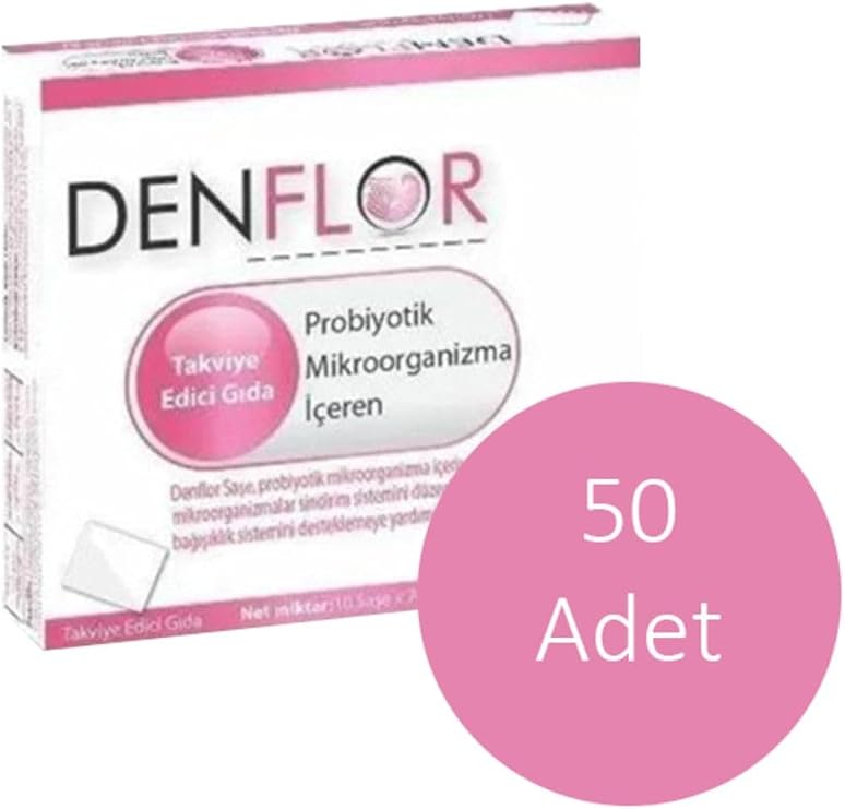 Denflor Probiyotik Içeren Takviye Edici Gıda 10 Saşe - 50 Adet