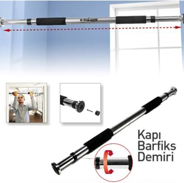 Door And Wall Mounted Pull-Up Adjustable Pull-Up Rod Pull-Up Tool Pulling 62 Cm