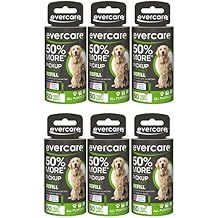 Evercare Extra Sticky Pet Lint Roller Refill 60 Sheets, 6-Pack