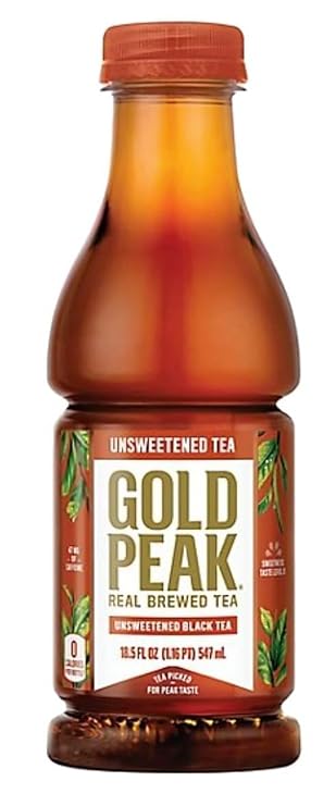 Gold Peak Unsweetened Black Iced Tea Drink, 18.5 fl oz (18)