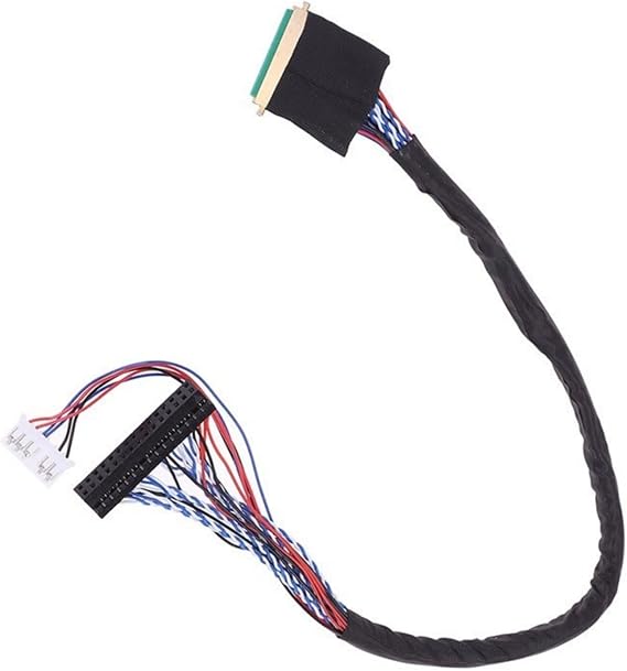 40Pin LED LCD LVDS Display Cable with Two Channel and 6 Bit Interfaces