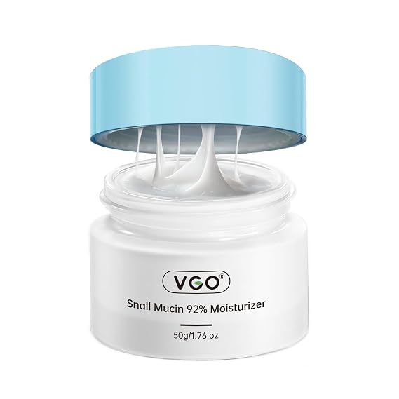 VGO Snail Mucin 92% Face Moisturizer Anti Aging, Skin Repair & Hydrating Face Cream with Ceramide & Vitamin E, 1.76 oz