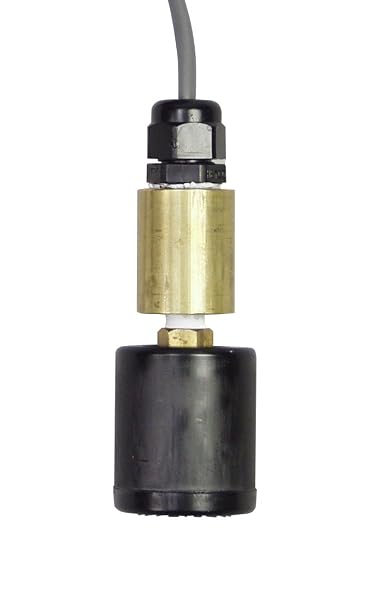 Madison M3782 Liquid Level Sensor, Submersible suspendable Float Switch with Slosh Shield, Brass and Buna, 240" Cable