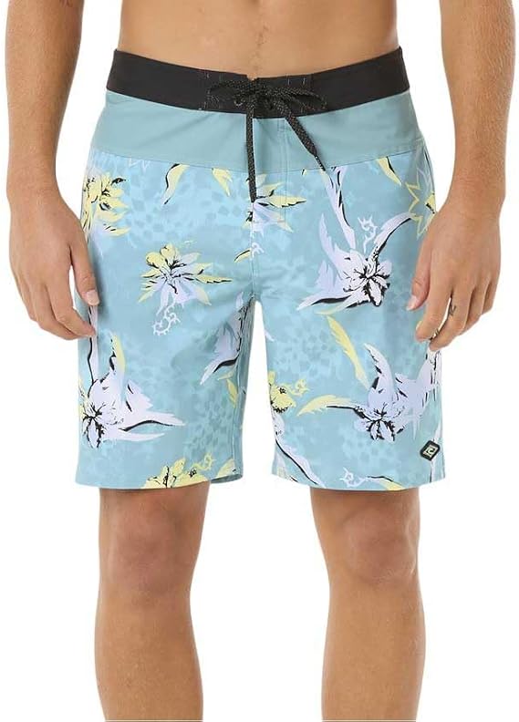 Rip Curl Mirage Mason RAW Energy 19" Performance Boardshorts for Men Stretch Fabric, No-Inseam Design, Surf-Ready Fit