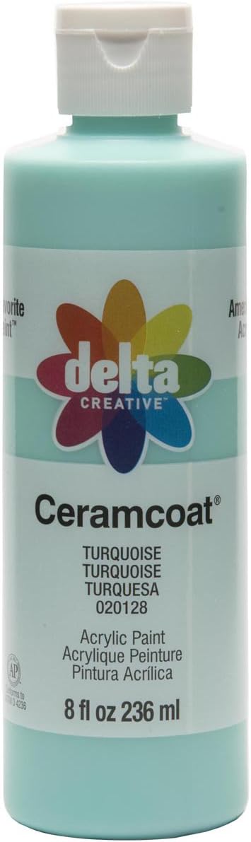 Delta Creative Acrylic Paint, 8 oz, Turquoise