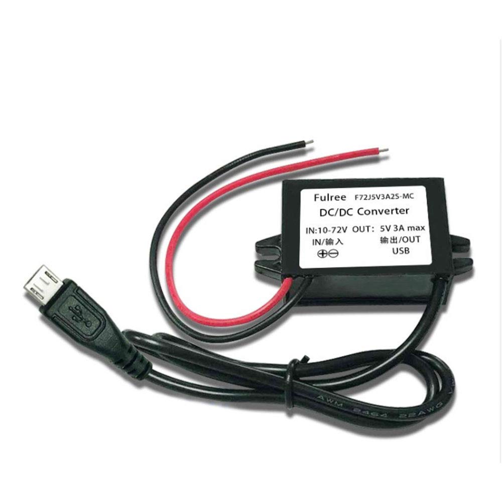 DC Converter Buck Module 12V24V36V48V60V Convert to 5V（20-72V Convert to 5V）, 5V USB Output Power Adapter Micro USB
