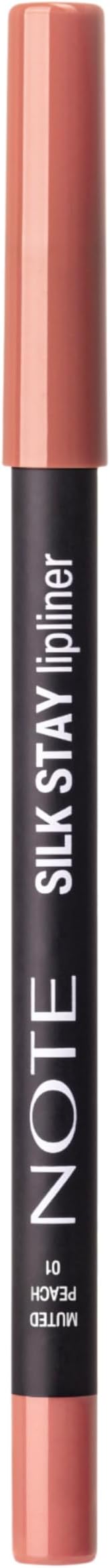 Note Cosmetics Silk Stay Lipliner Suya Dayanıklı İpeksi Dudak Kalemi - 01 Muted Peach