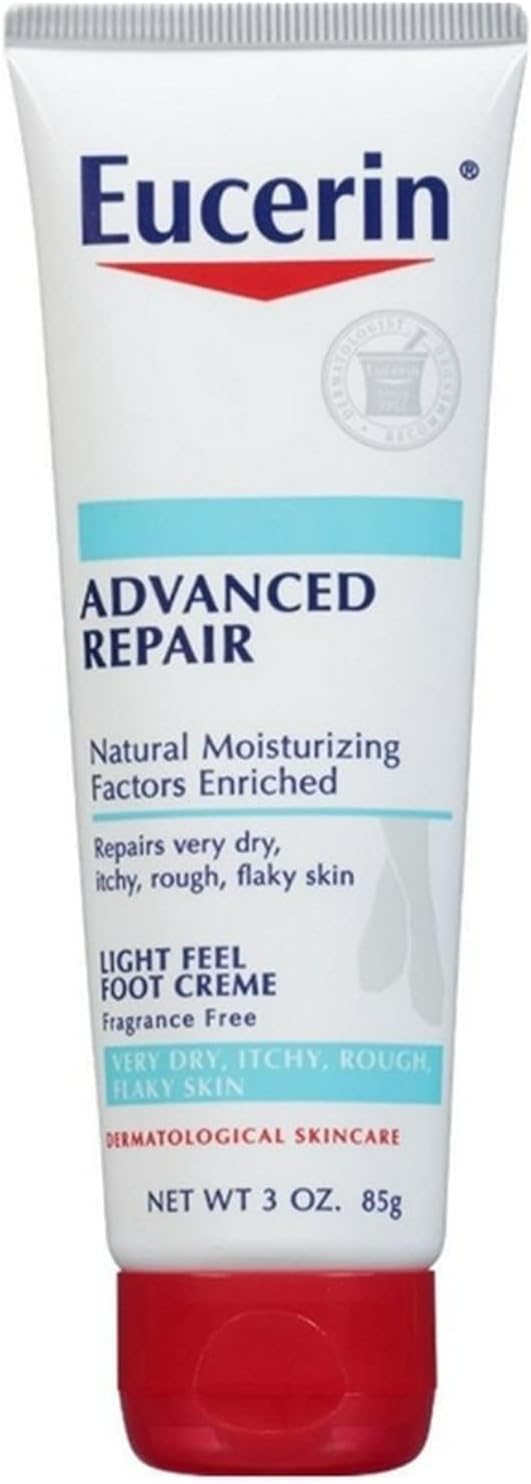 Eucerin Gelişmiş Onarım Işık Hissi Ayak Kremi, 3 oz