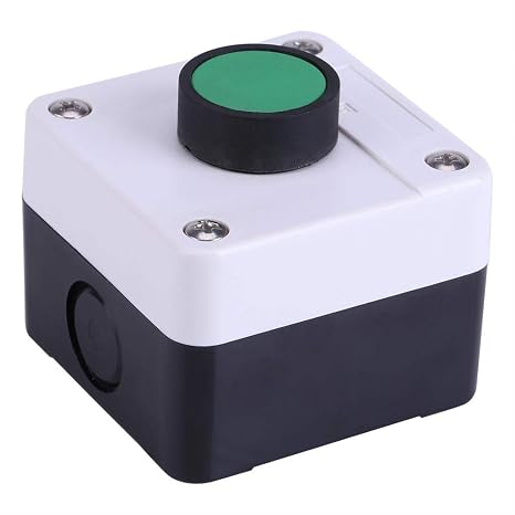 Push Button Switch Box - ABS Weatherproof Push Button Switch Station Box One Button Control for Gate Opener