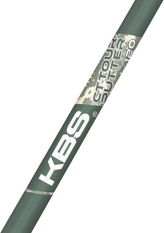 KBS CT Tour Putter Shaft, 38" Raw Length, Stiff Flex, Right Hand, Green, 124g, Alloy Steel, Standard Grip, Putter Golf Club