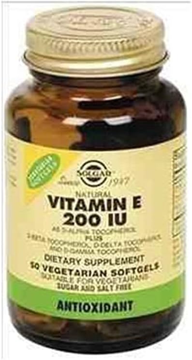 Solgar Vitamin E 200 IU 50 Vegetable Softgel