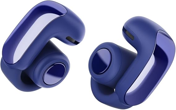 Bose Ultra Open Earbuds - Bluetooth Open Ear Earbuds with OpenAudio for Awareness, Clip-On Design for Comfort, Water Resistant, Up to 48 Hrs of Playtime, Midnight Violet - Limited Edition Color
