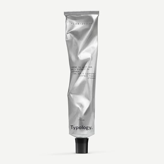 Typology Exfoliating Night Cream with 6% AHA and Lavender Extract