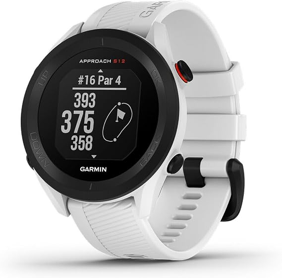Garmin Approach S12, Easy-to-Use GPS Golf Watch, 42k+ Preloaded Courses, White, 010-02472-02