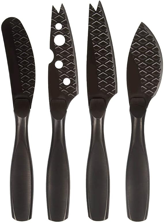 BOSKA Stainless Steel Cheese Knife Set - Monaco for All Types of Cheese - Multi-Functional Cheese Slicer - Silver Non-Stick - Dishwasher Safe - for Kitchen Cooking