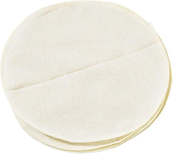 20Pcs Cotton Gauze Steamer Cloth round Beige Food Grade Mat