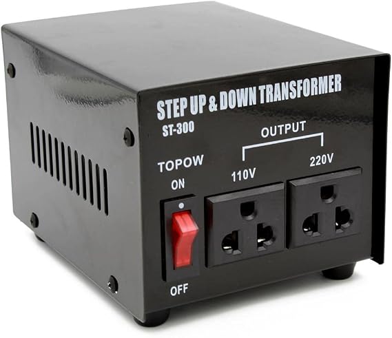 300 Watt Step Up and Down Electrical Power Voltage Converter Transformer/Heavy Duty - All Metal Housing