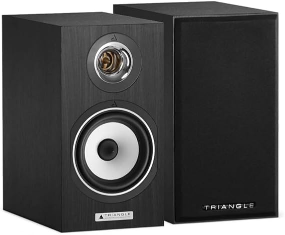 triangle Esprit Titus Ez Hi-Fi Bookshelf Speakers, Black High Gloss, Pair