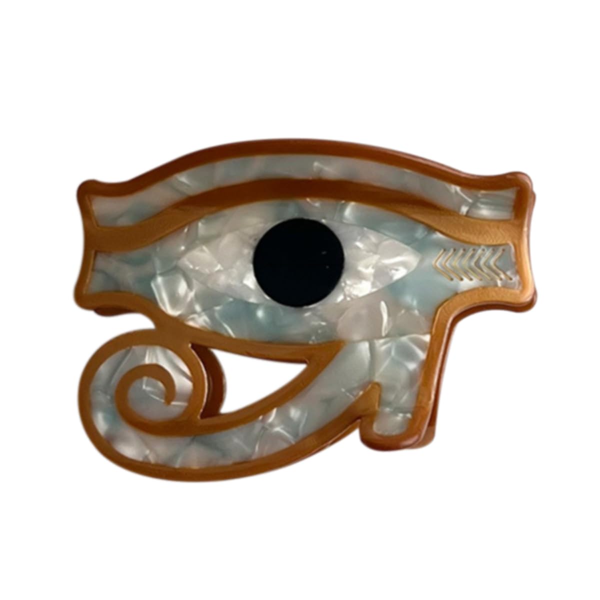 Funny Mysterious Eye Hair Clip,Cute Acetate Hair Claw,Novelty Hair Clips for Women,White
