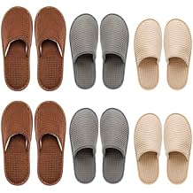 OSTADARRA 6-10 Pairs Spa Slippers, Non Slip Disposable Slippers For Guest, Washable Reusable, Which Can Be Used As Women Men, House, Indoor, Bathroom, Bedroom, Hotel, Bride Slippers