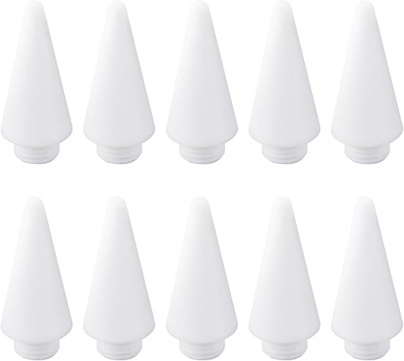 YINETTECH 10pcs Capacitive Pen Replacement Pen Tips High Sensitivity Replacement Pencil Tips Compatible with Capacitive Touch Screen Devices White