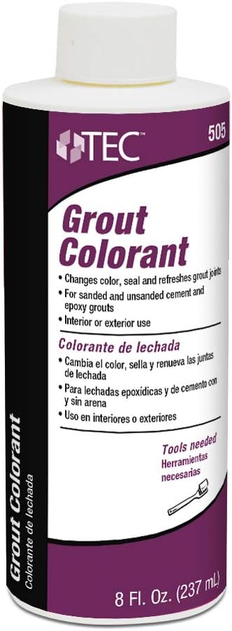TEC Grout Colorant - Refresh and Seal or Change Grout Joint Color | A Faster and Easier Alternative to Regrouting Tile | 8 oz. Application Covers up to 350 sq. ft. - 903 Birch