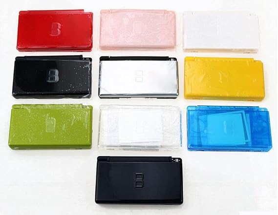 Housing Shell Case With Buttons Screws Kit for DS Lite NDSL Game Case Cover Replacement (Black)