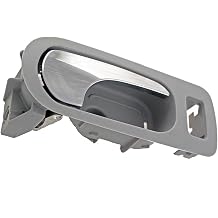 APDTY 92938 Interior Door Handle - Front Right - Chrome Lever+Gray Housing
