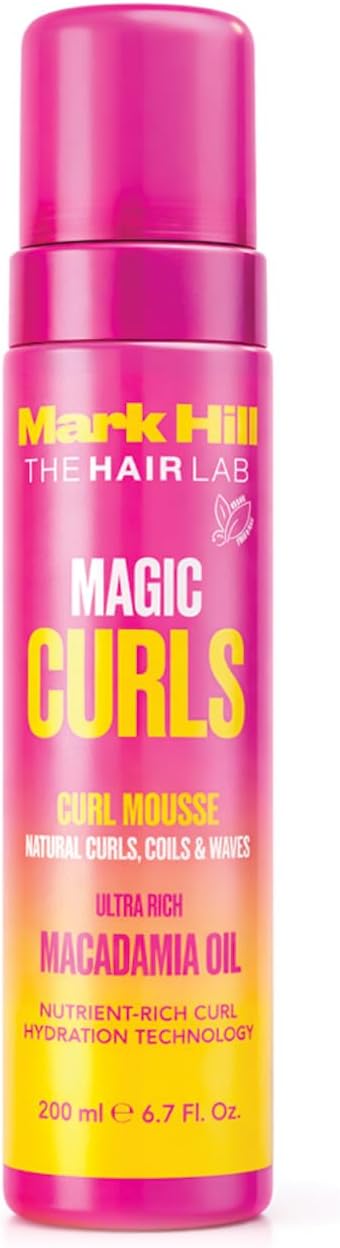 Mark Hills Magic Curls Mousse, Lightweight Styling Hair Mousse for Curly Hair, Frizz Control 200ml