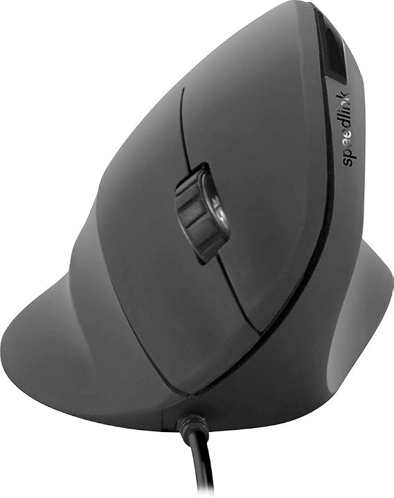 Speedlink PIAVO Ergonomic Vertical Mouse - Ergonomic - 800 to 2400 DPI, Black