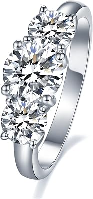 IMOLOVE Moissanite Wedding Band for Women Eternity Bands Moissanite Wedding Rings for Women Sterling Silver Ring Anniversary Band White Gold Plated Size 4-11