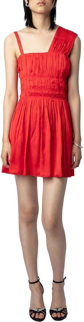 Zadig & Voltaire Womens Roselie Satin Dress, Xs Multi-Colored