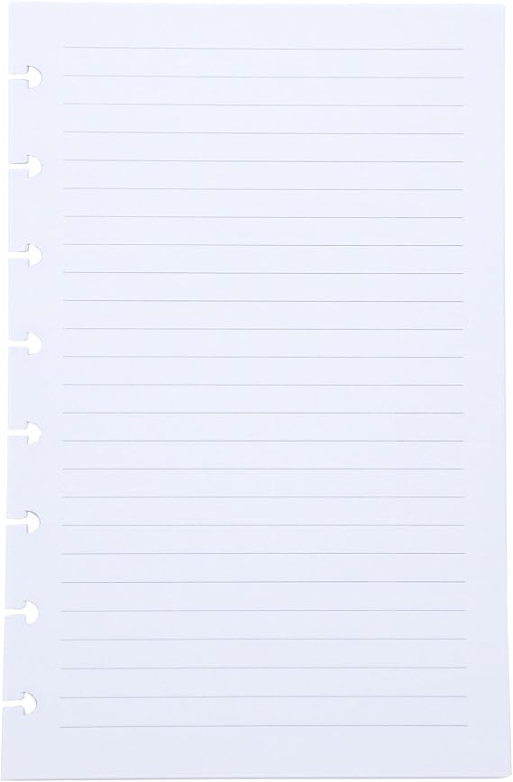 5.5"8.5" 100gsm Junior Discbound Refill Lined Paper 60 Sheets