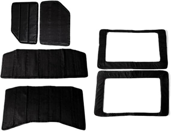 Headliner Roof Heat Insulation Cotton Kits Sound Deadener Cover Accessories, Compatible For 4-Door Jeep, Compatible For Wrangler JL 2018 2019 2020-2022(6PCS JK 4-door)