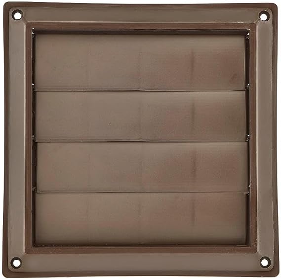 Lambro Industries 361B 6" Brown Plastic Louver Vent