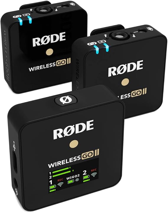 RØDE Wireless GO II, Çift Kanallı, Kayıt Edicili Telsiz Mikrofon Sistemi