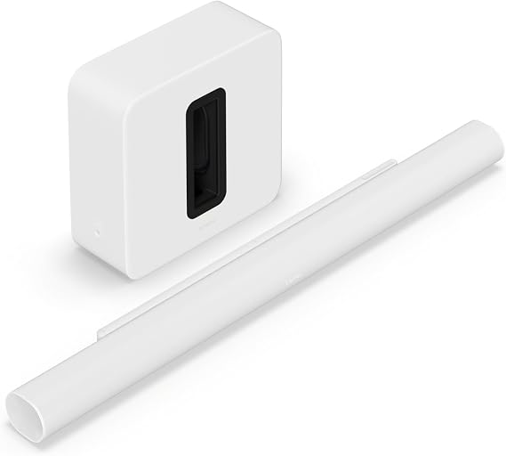 Sonos Arc Ultra soundbar + Sub 4 subwoofer - White