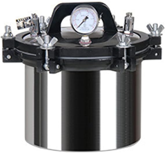 Laboratory Autoclave Room Steam Sterilizer Equipment Stainless Steel Vertical Electric Laboratory Autoclave Equipment Prevents Dry Burning (8l)