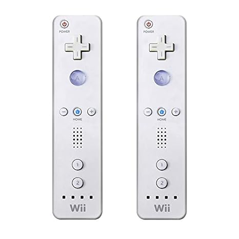 Wii Remote Controller White [2 Pack] (Renewed)