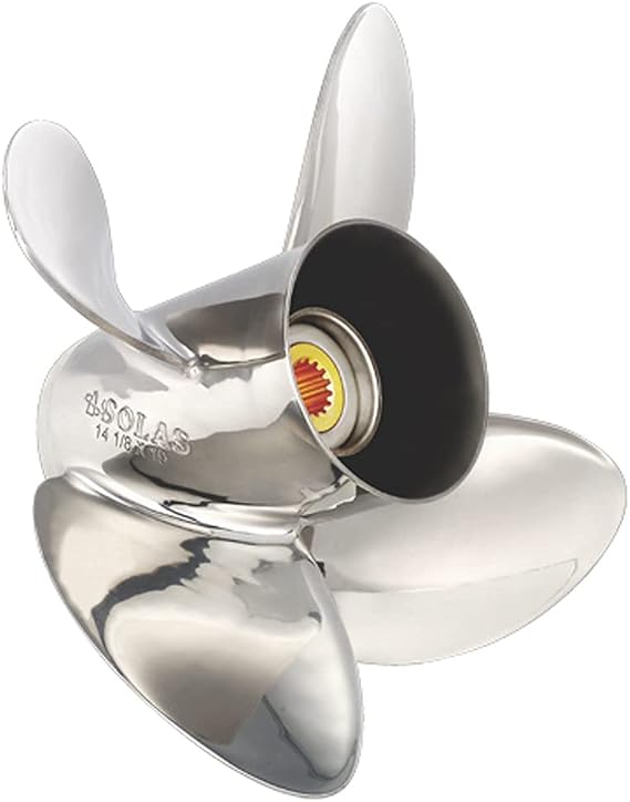Solas 9554-143-17 Rubex HR4 Stainless Steel 4-Blade Propeller - LH, 14.25" Diameter x 17" Pitch
