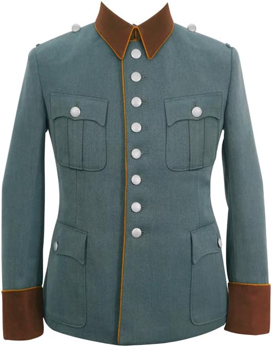 militaryharbor WW2 WWII German Gendarmerie Gabardine Service Waffenrock Tunic Short Cut