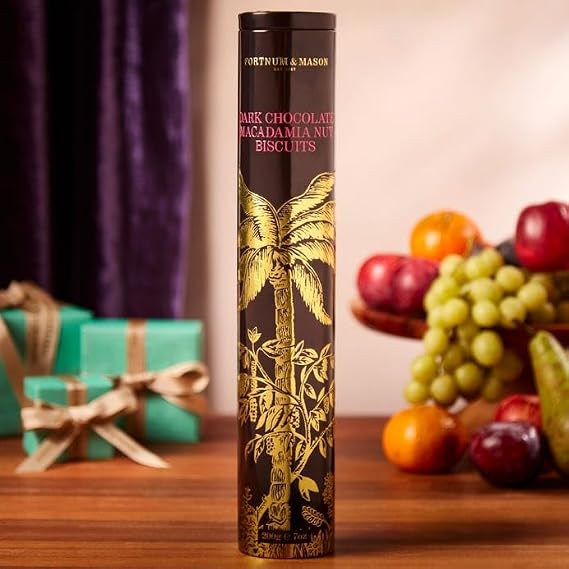Fortnum & Mason Dark Chocolate Macadamia Nut Biscuits, 200g