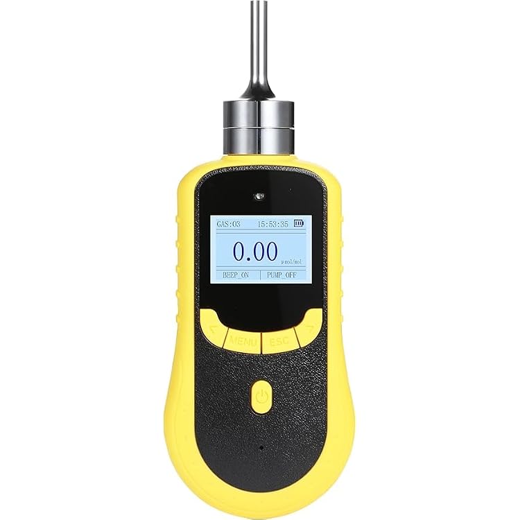 Hydrogen Gas Detector Handheld Hydrogen Gas Detector with Measuring Range 0-2000PPM Resolution 1PPM Built-in Micro Sampling Pump Principle Electrochemical