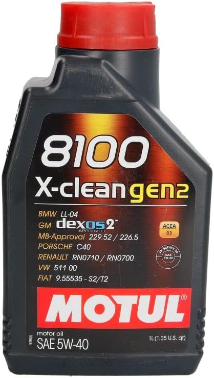 Motul 1L Synthetic Engine Oil 8100 X-Clean Gen 2 5W40