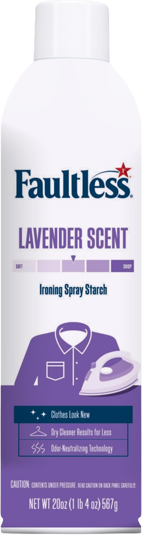 Faultless 20oz. Fresh Lavender Scent Starch (Single Can)