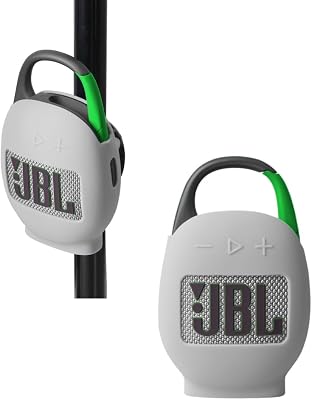 Hermitshell Silicone Carrying Case Replacement for JBL Clip 5 Portable Bluetooth Speaker Sand
