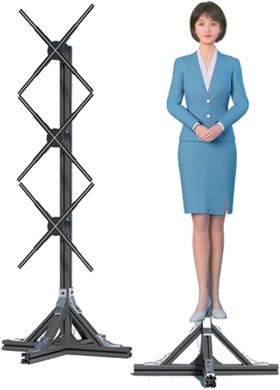 3D Hologram Fan,50CM 3D Hologram Projector Advertising Display,1X3 Video Wall for Human Size 3D LED Hologram Fan Display