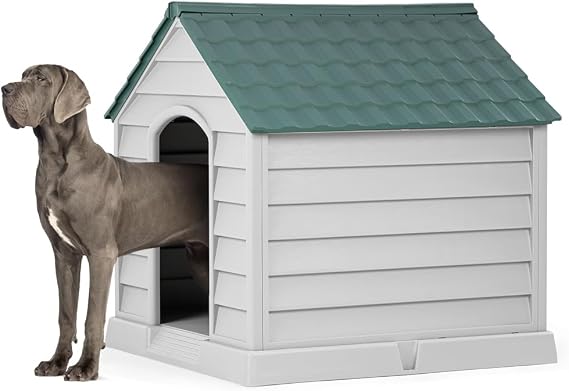 Büyük Irk Köpek Kulubesi (Yeşil Kiremit Çatı)