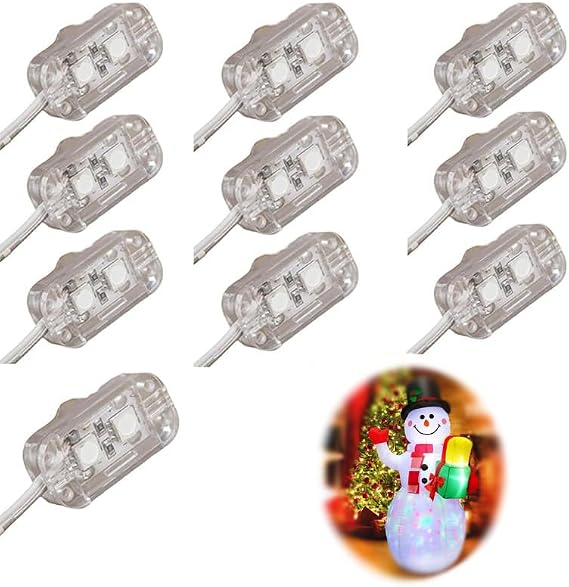 Roselover Inflatable Light Replacement Blowup Waterproof Replacement LED Module with Cable LED Light String for Inflatable Decoration