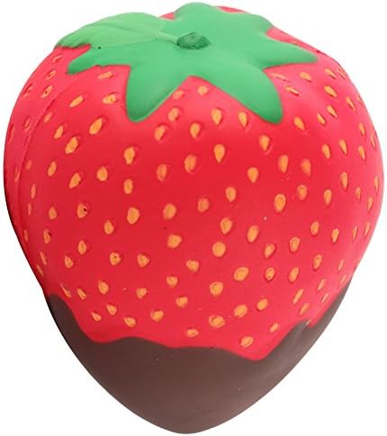 Anboor 3.9 Inches Squishies Strawberry Chocolate Cream Jumbo Slow Rising Kawaii Scented Soft Fruit Squishies Toys Color